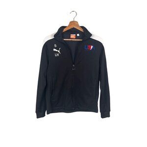 Puma Black White USA Futsal #5 LH Full Zip Up Jacket Youth Sz. YXL